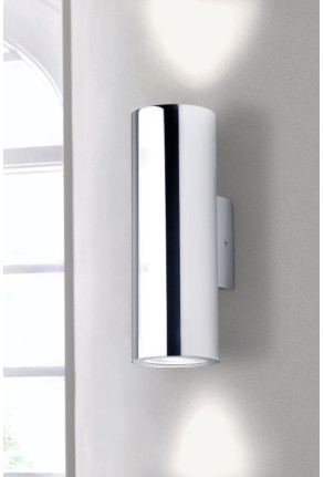 Kronn Ø7 - Aplică cilindrică argintie